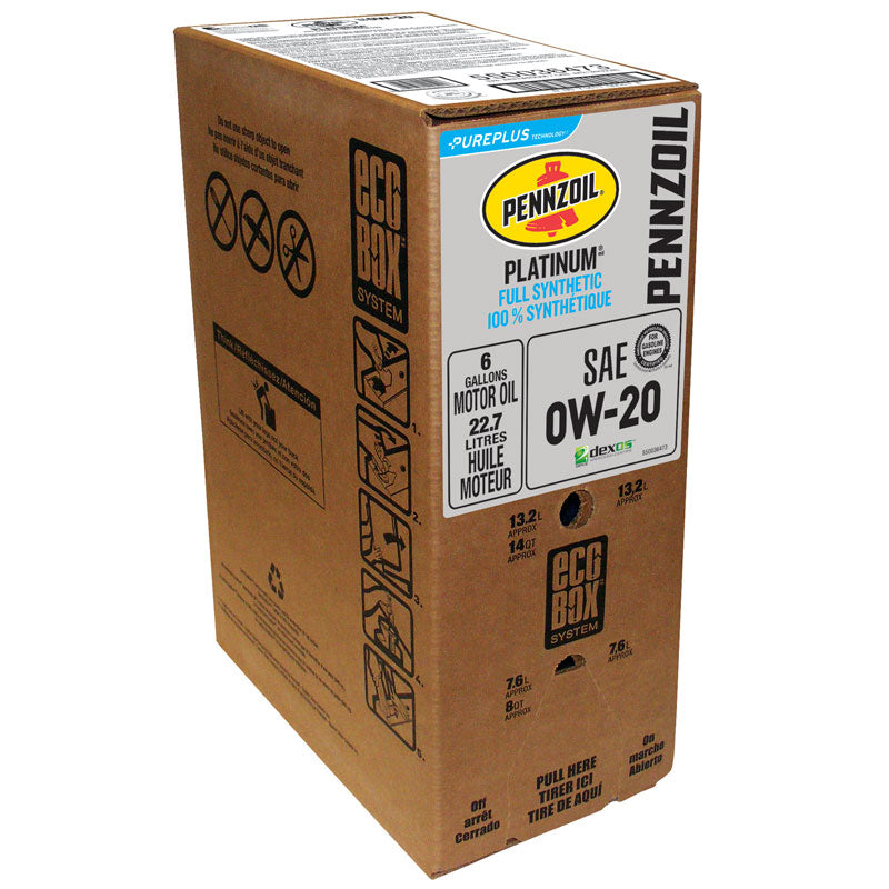 Pennzoil Platinum Full Synthetic 0W-20 - 24QT Ecobox – Major