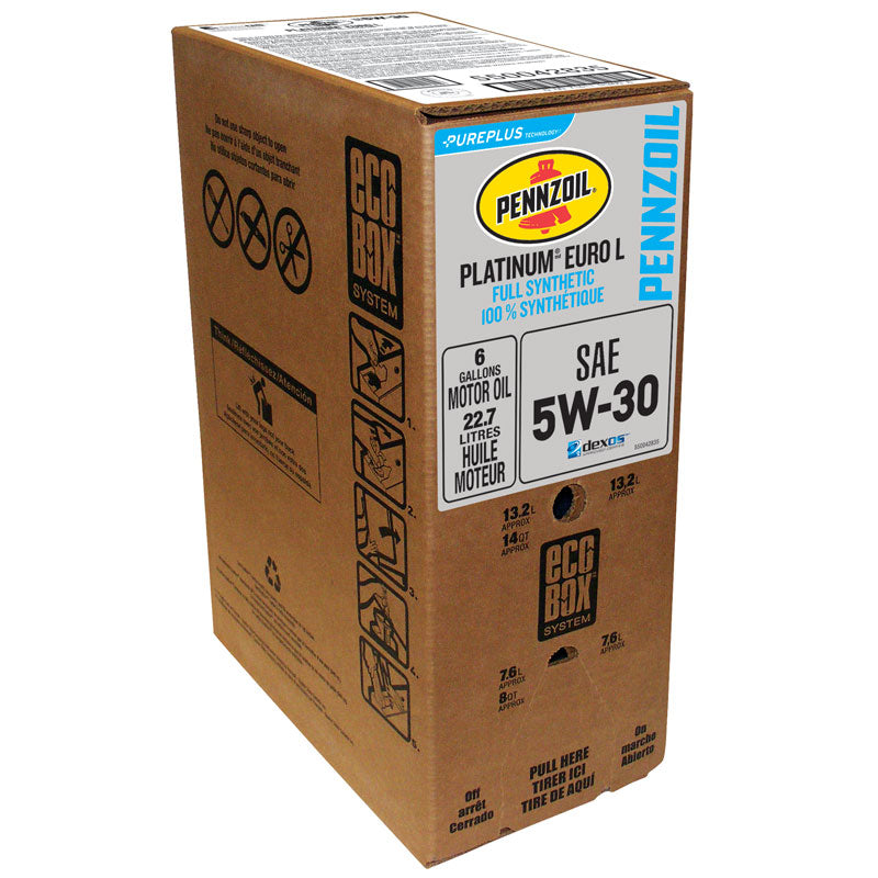 Pennzoil Euro L Full Synthetic 5W-30 3本組 550042835_PZ_PLAT_EURO_L_5W30_