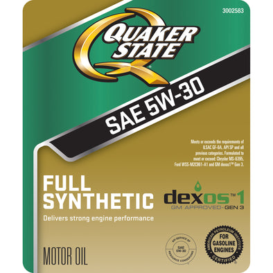 Quaker State Ultimate Durability Full Synthetic 5W-30 - BULK