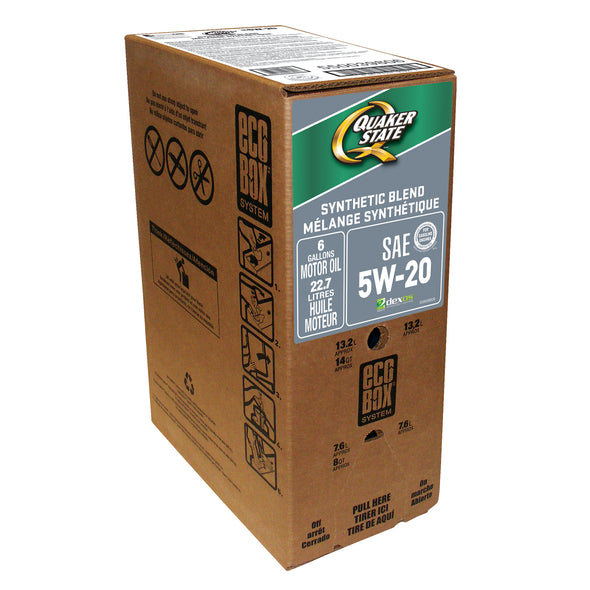 Quaker State Synthetic Blend 5W-20 - 24QT Ecobox