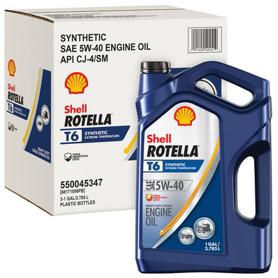 SHELL ROTELLA T6 SYNTHETIC 5W40-3/1G